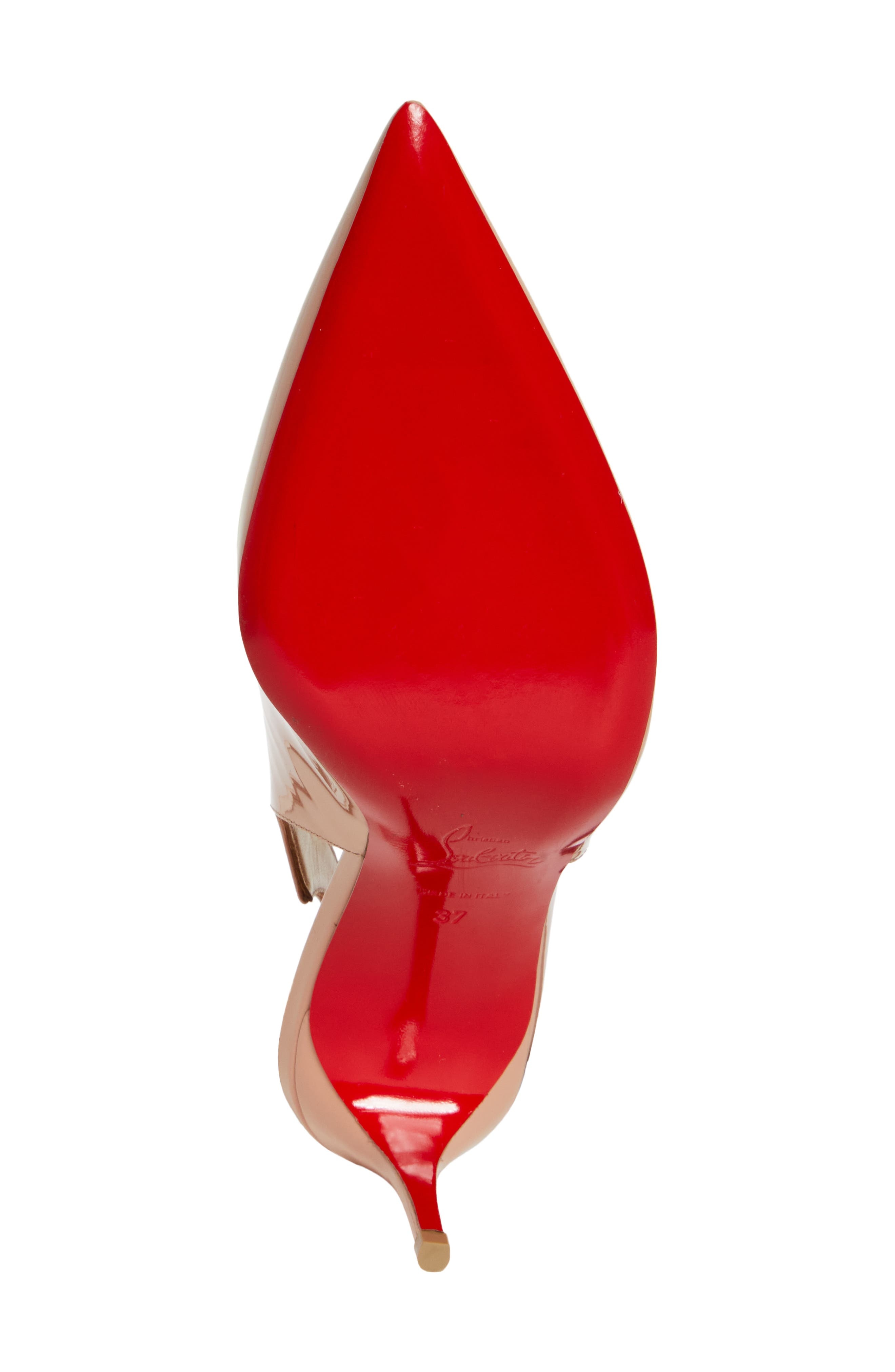 Christian Louboutin Hot Chick Pointed Toe Slingback Pump in N295 Beige/Lin Beige at Nordstrom - 6