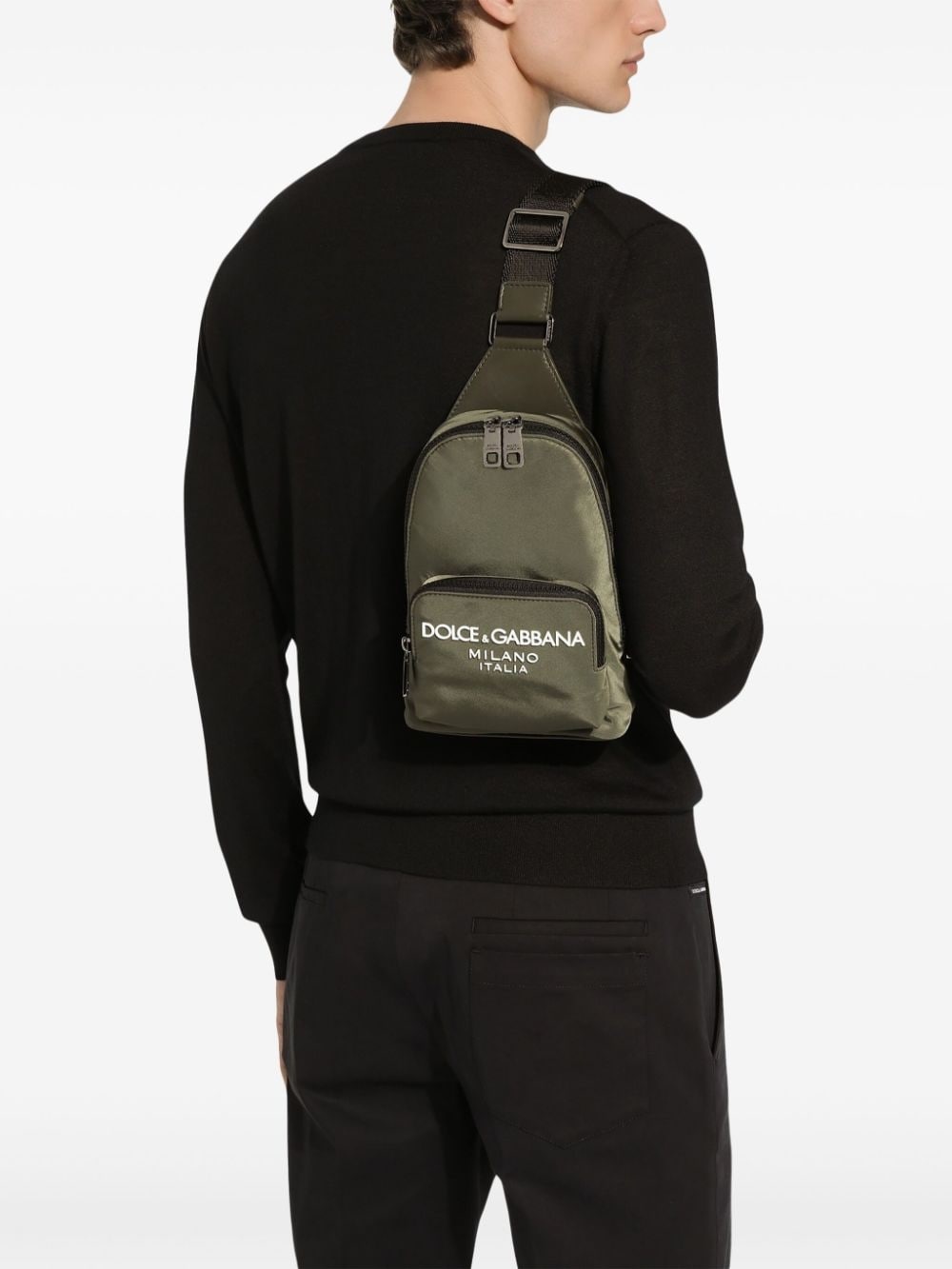logo-print crossbody backpack - 2