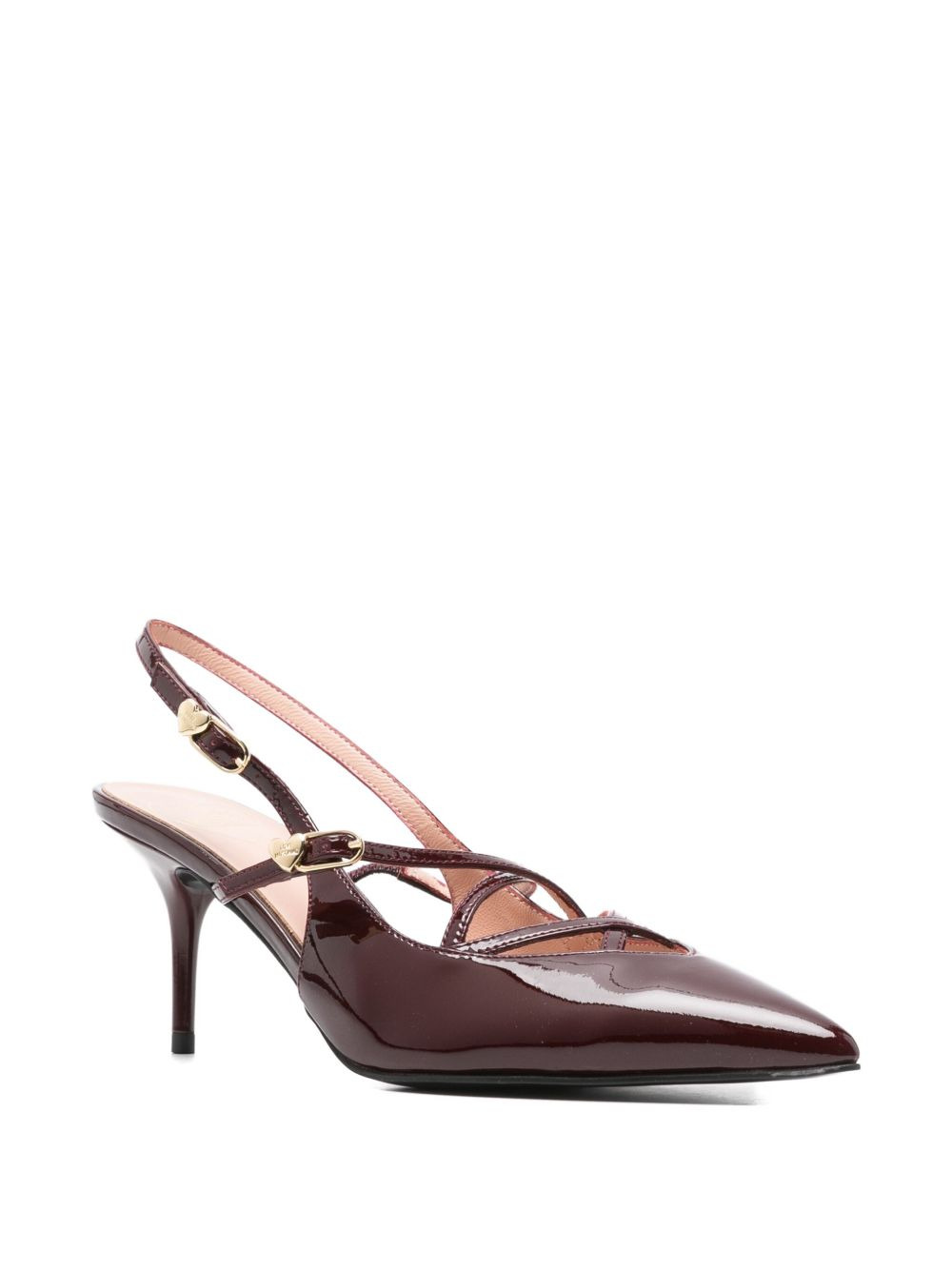 95mm criss-cross slingback mules - 2