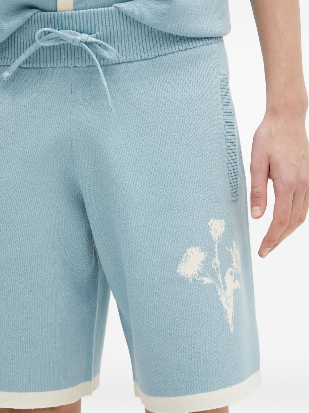 embroidered-flowers shorts - 5