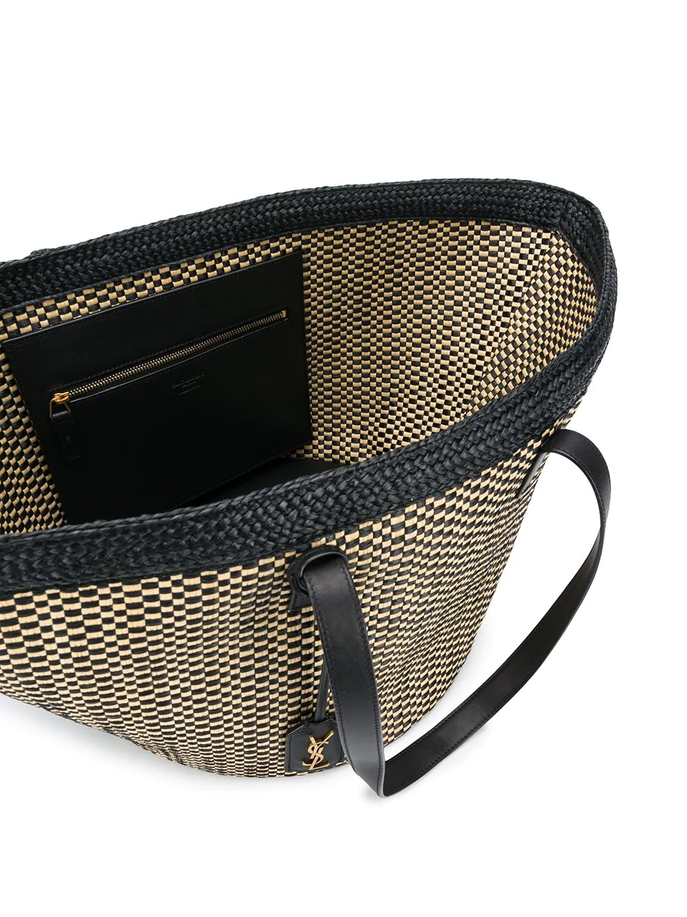 medium Panier woven tote bag - 5