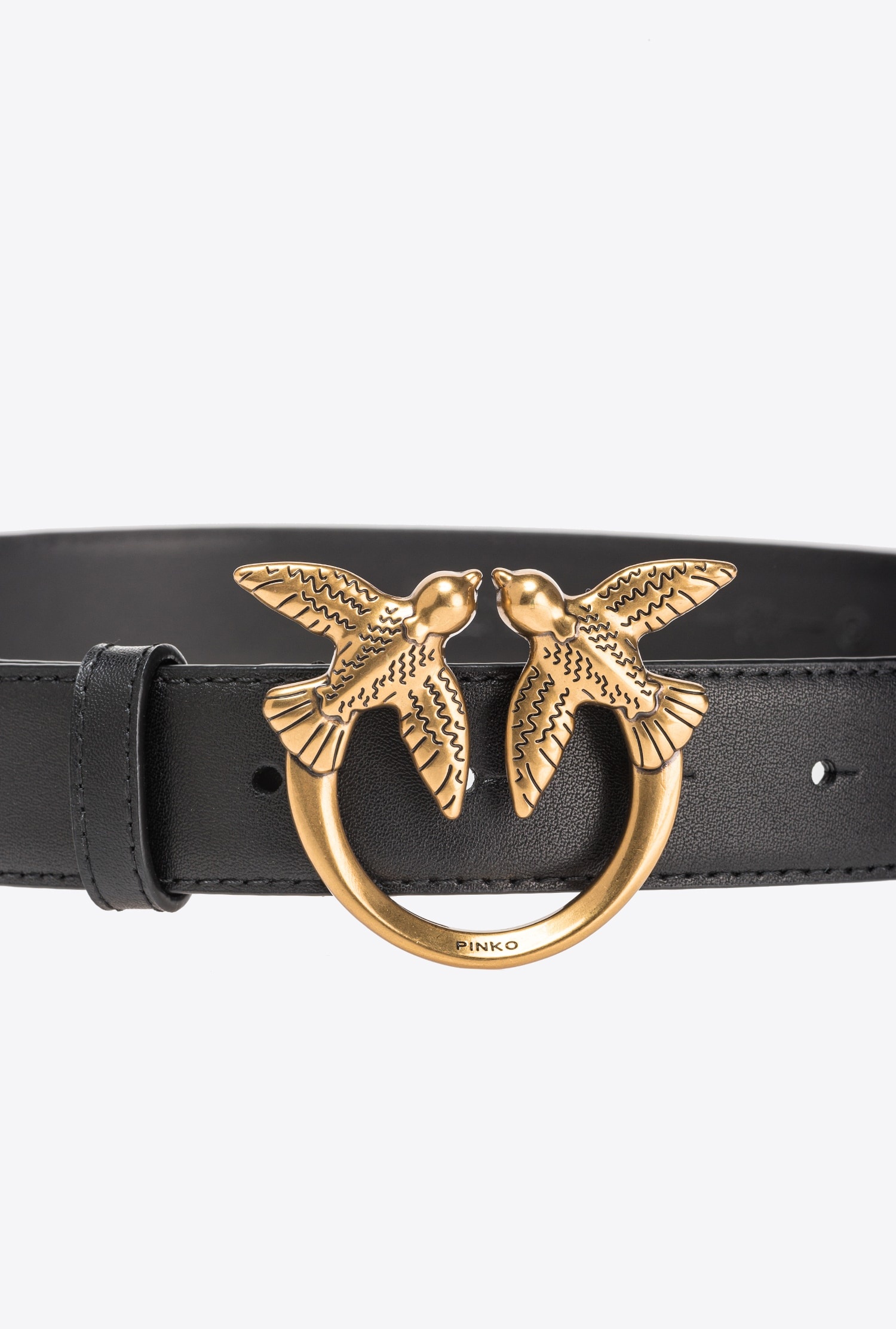 LOVE BIRDS LEATHER BELT 3CM - 2