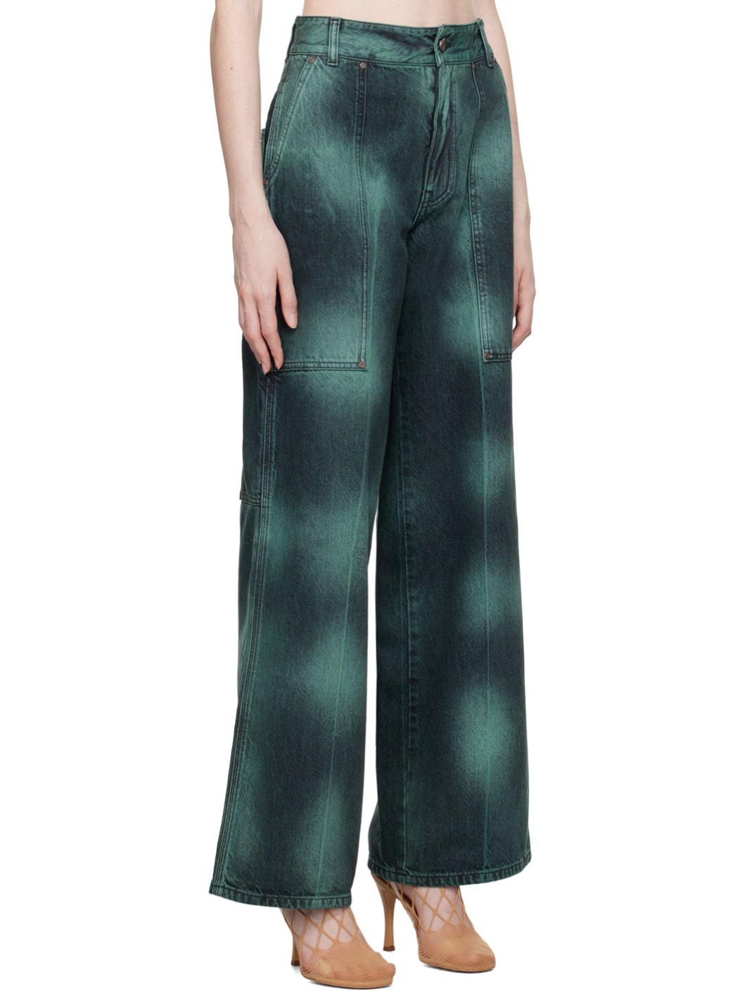 Blue Tie-Dye Jeans - 2