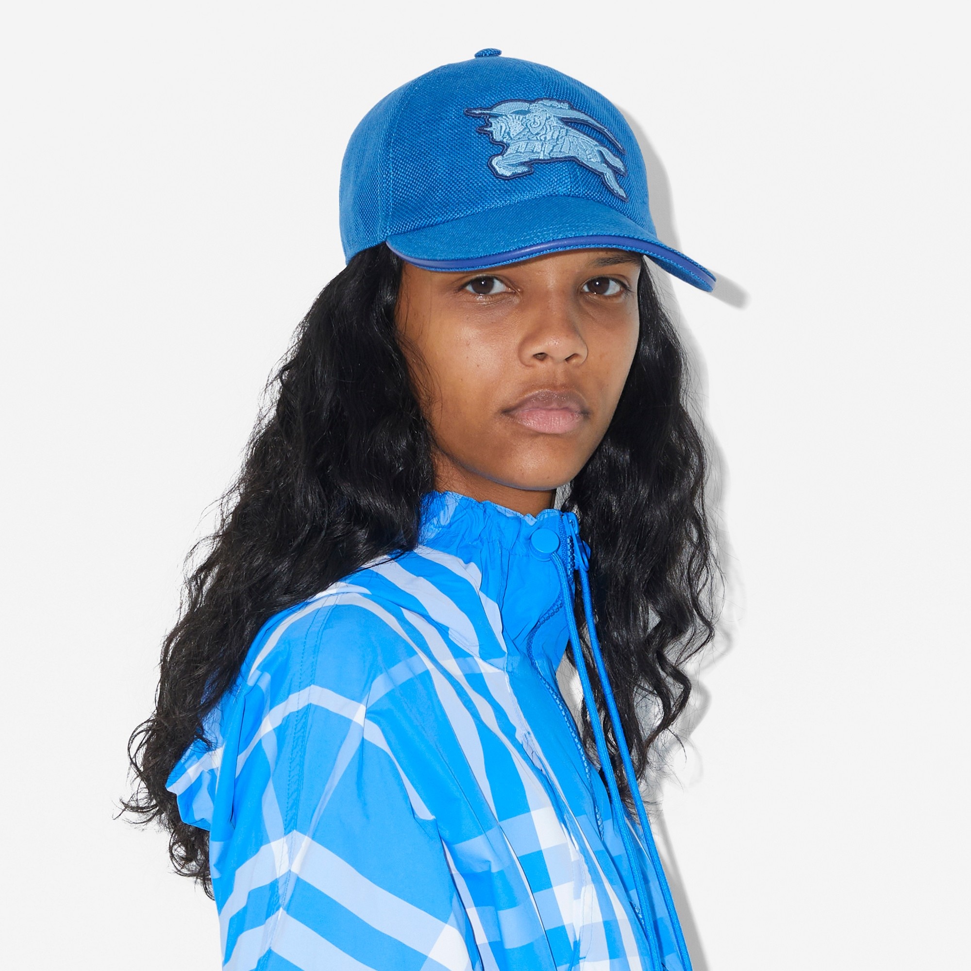 EKD Appliqué Linen Hemp Cotton Baseball Cap - 4