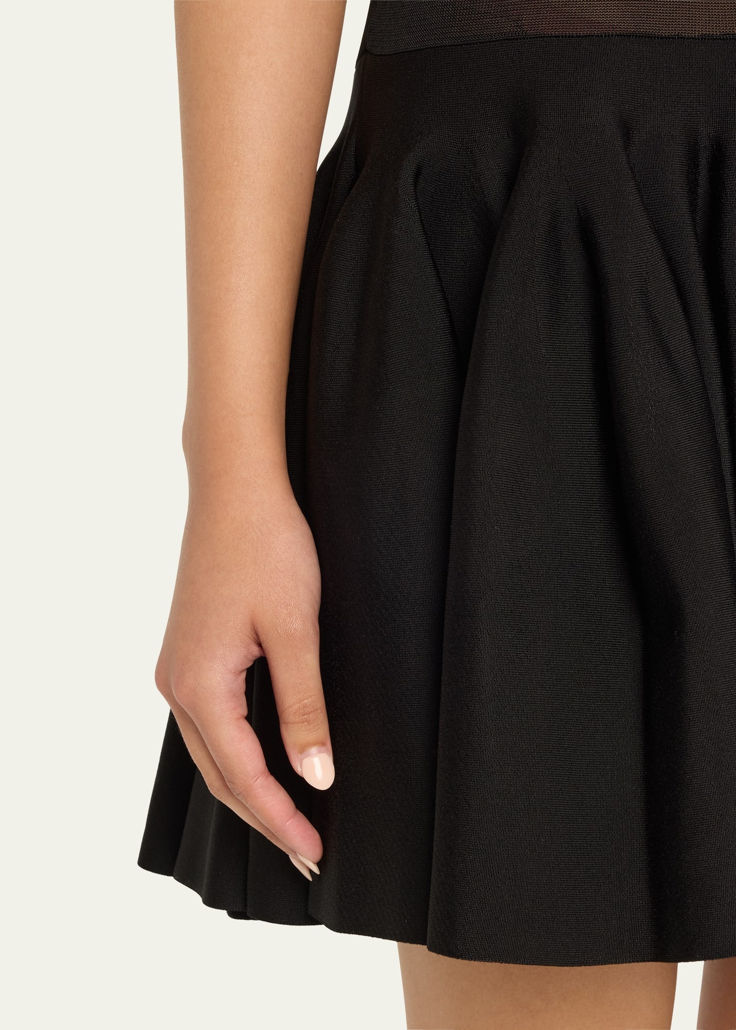 Sleeveless Drop-Waist Flared Skirt Mini Dress - 5