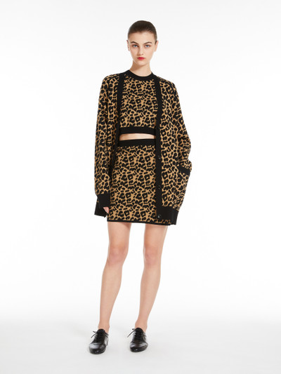 Max Mara DOMIZIA Jacquard yarn mini skirt outlook