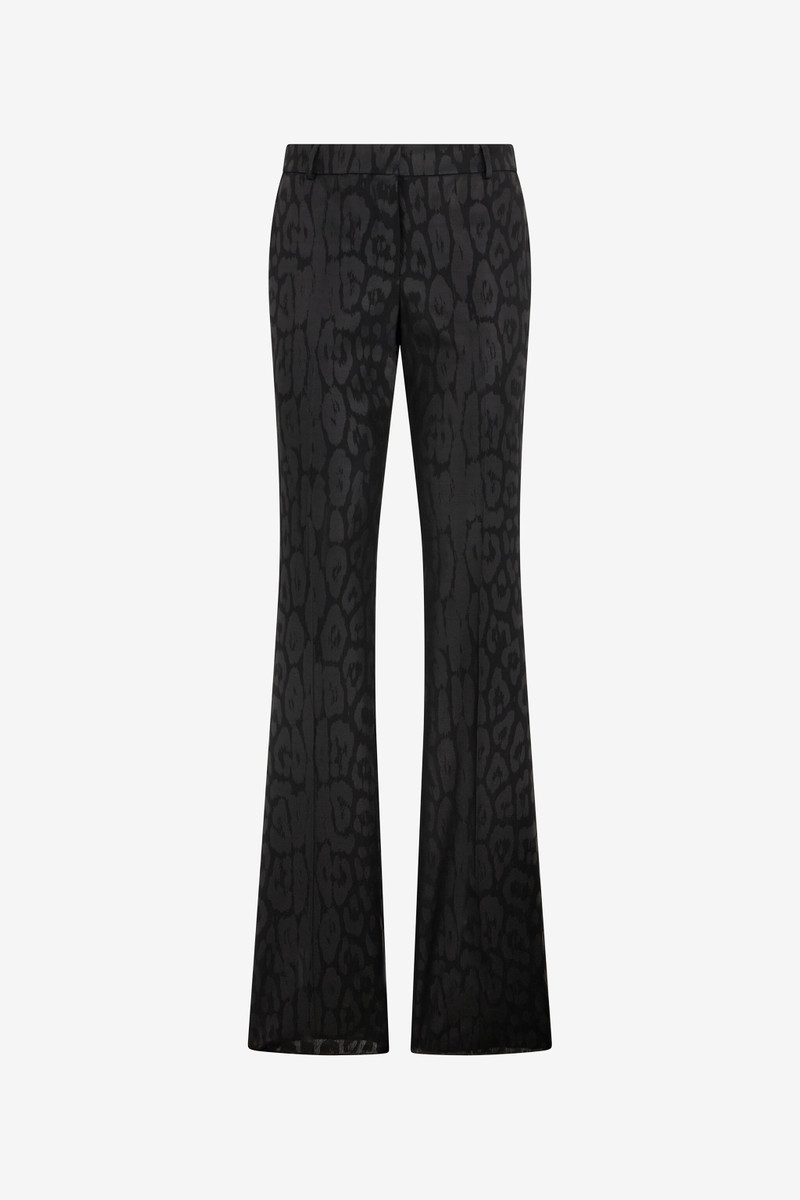 Plain print trousers 1