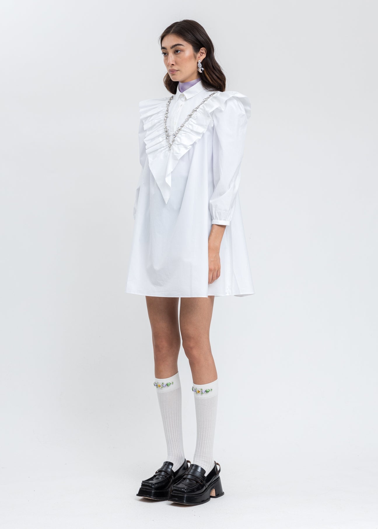 White Shirt Dress - 3