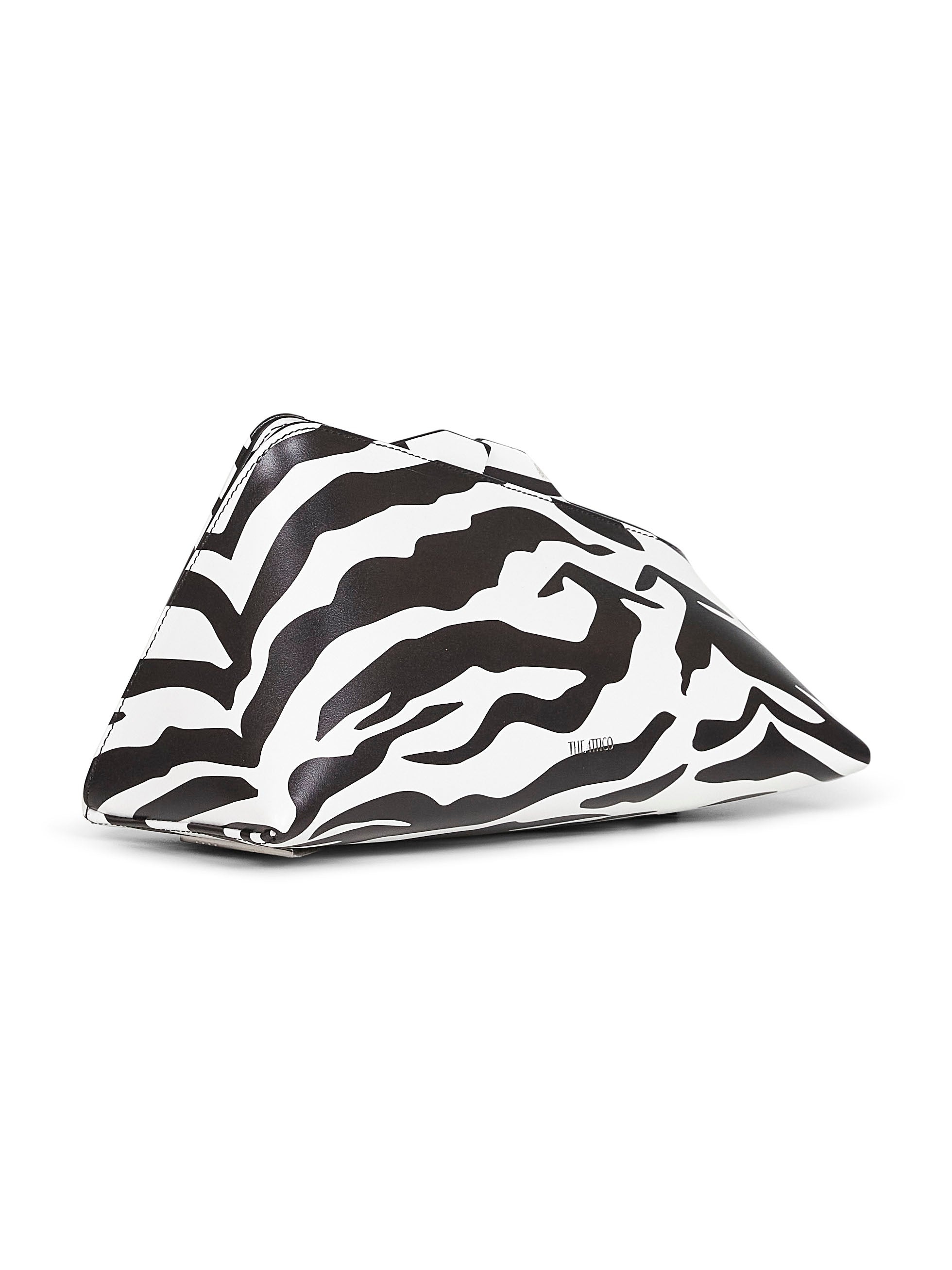 Black and white "8.30PM" oversized clutch bag - 2
