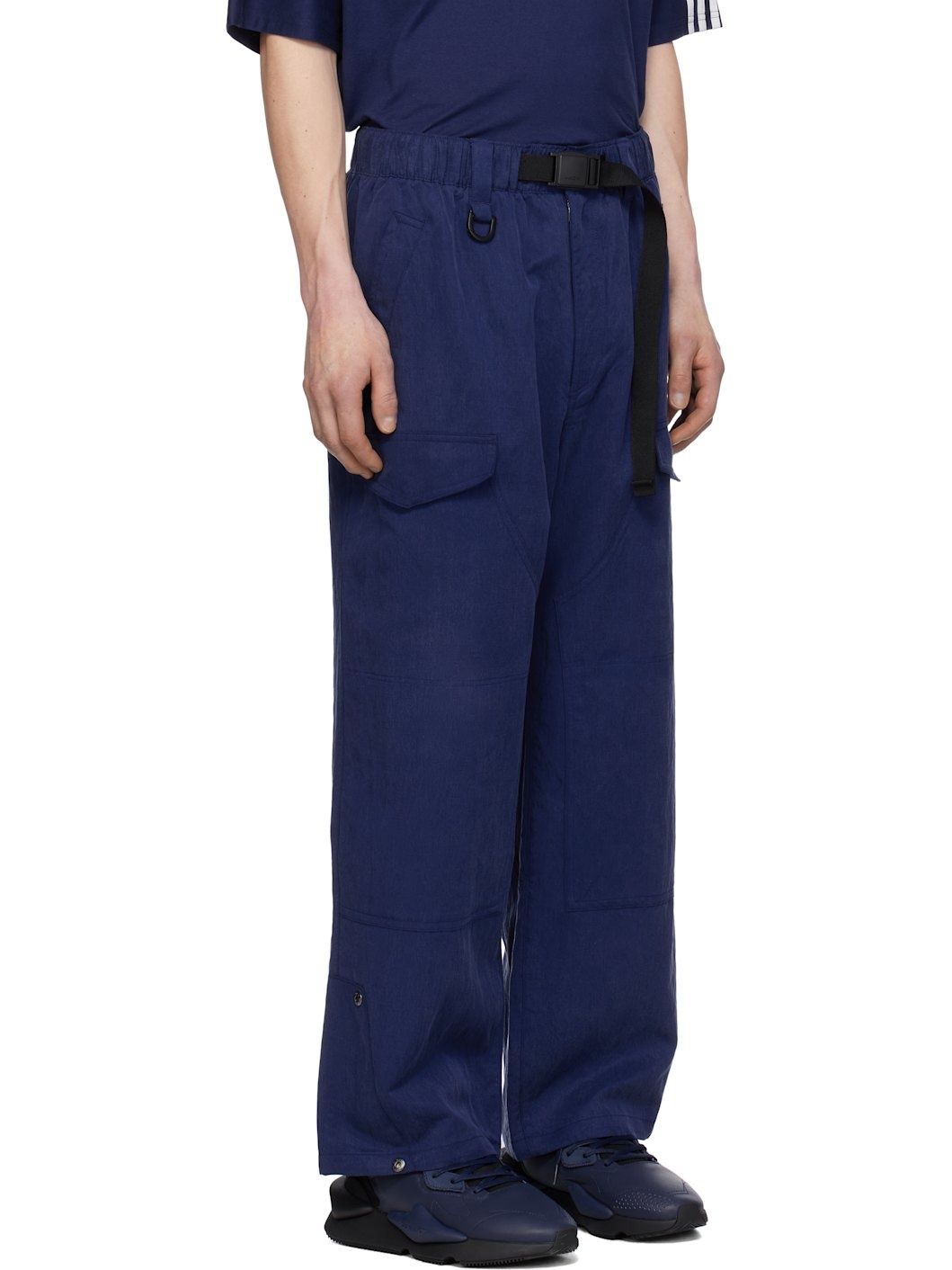 Blue Twill Cargo Pants - 2
