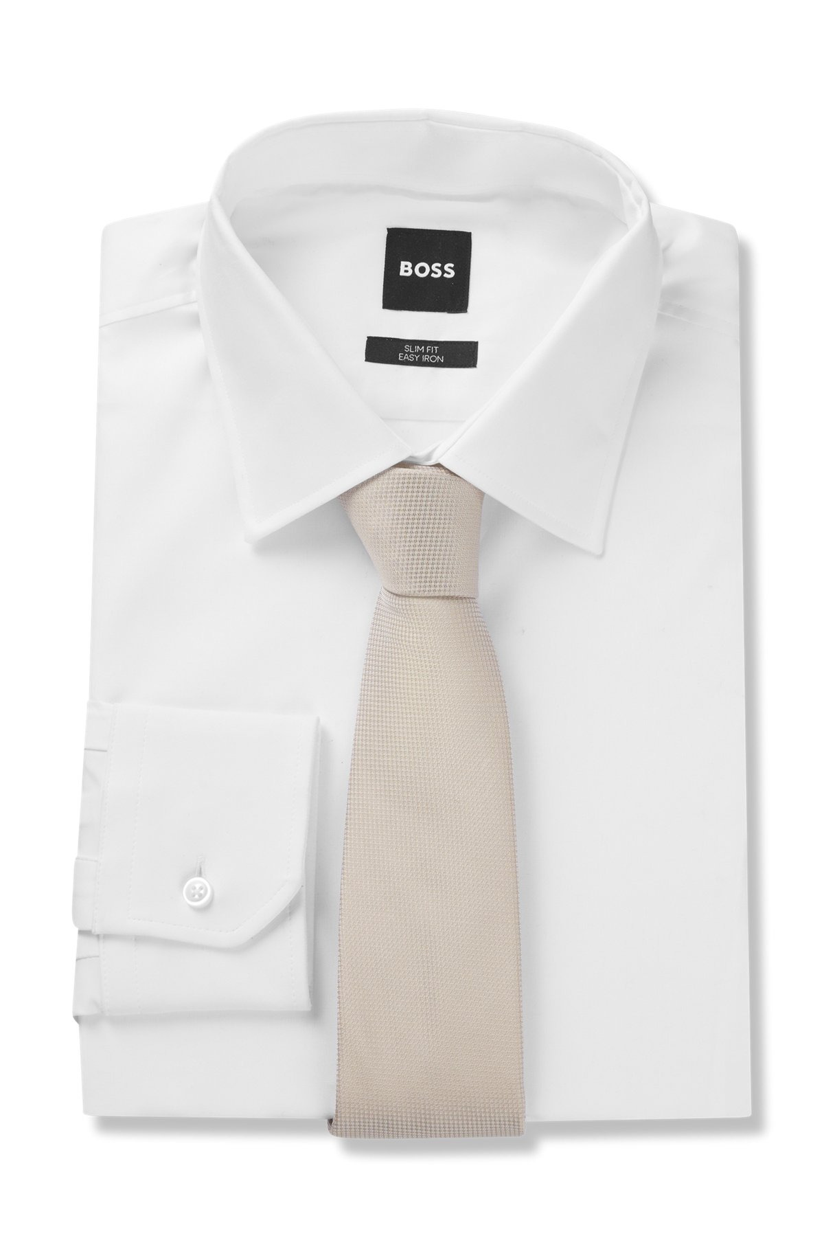 MICRO-PATTERN JACQUARD TIE WITH SILK - 3