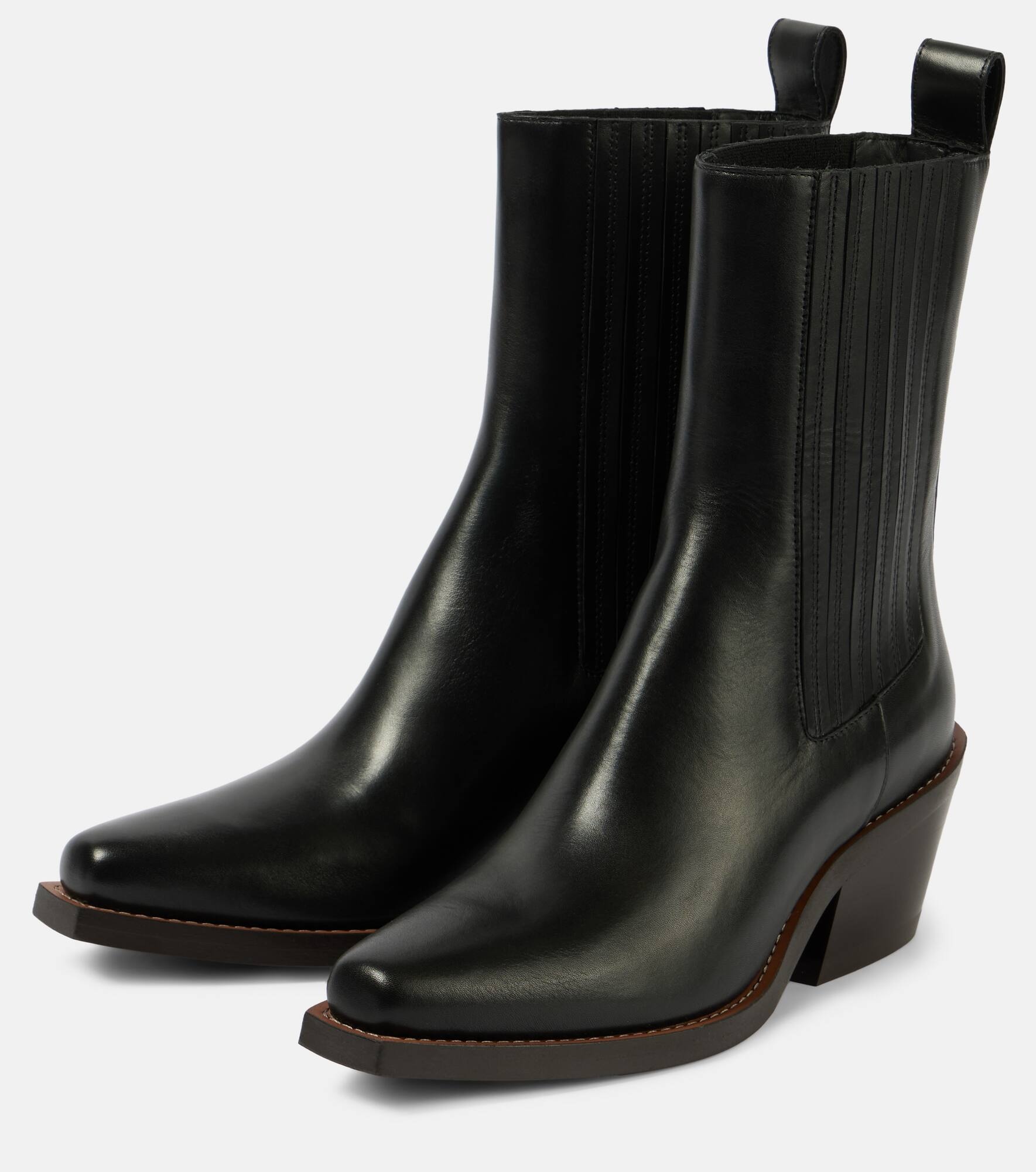 Western Touch leather Chelsea boots - 5