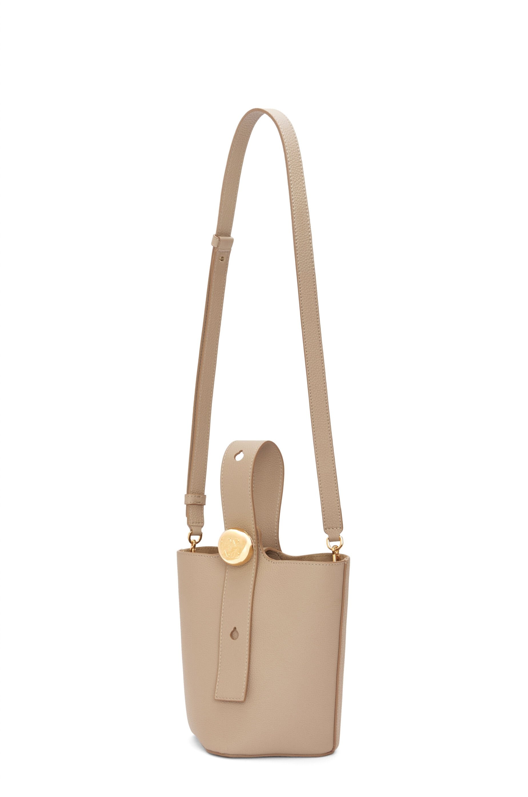 Mini Pebble Bucket bag in soft grained calfskin - 4