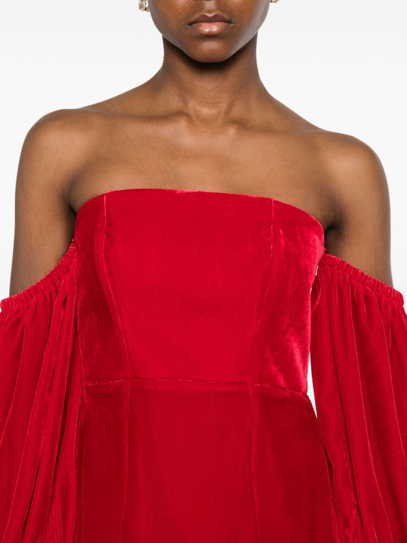 bustier puff-sleeve dress 5