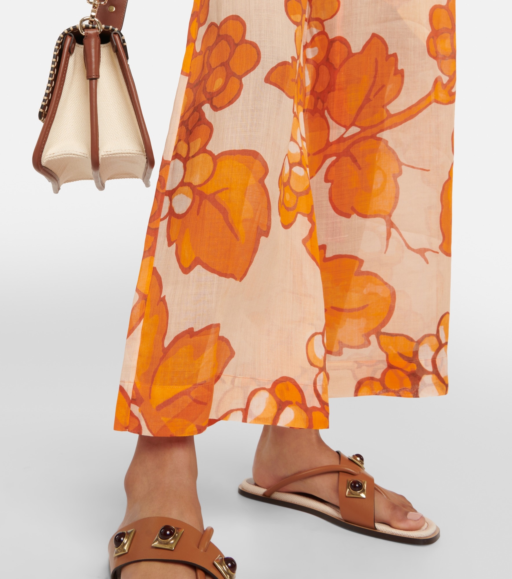 Printed ramie pants - 5