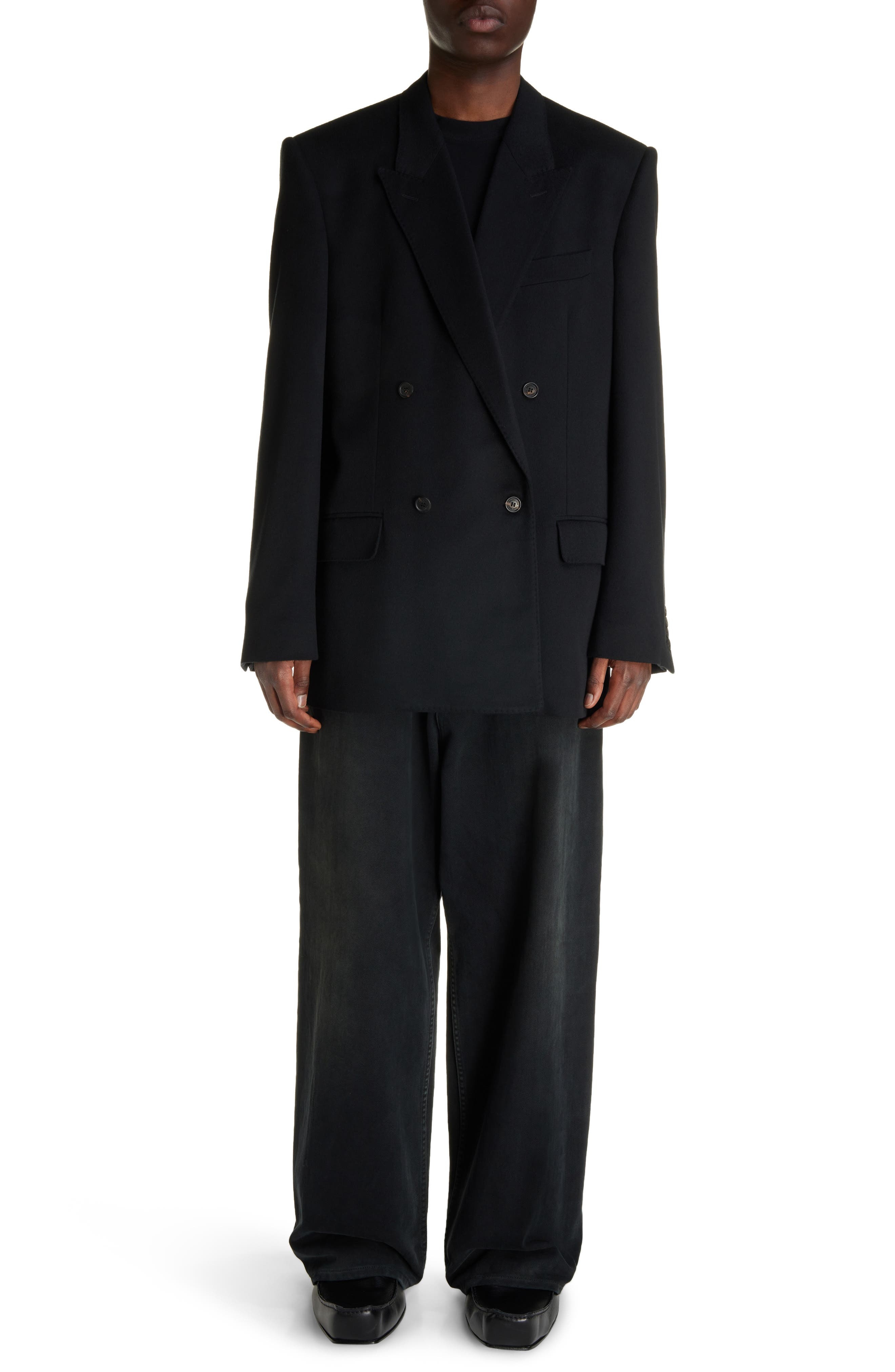 Regular Fit Double Breasted Wool Blazer - 2