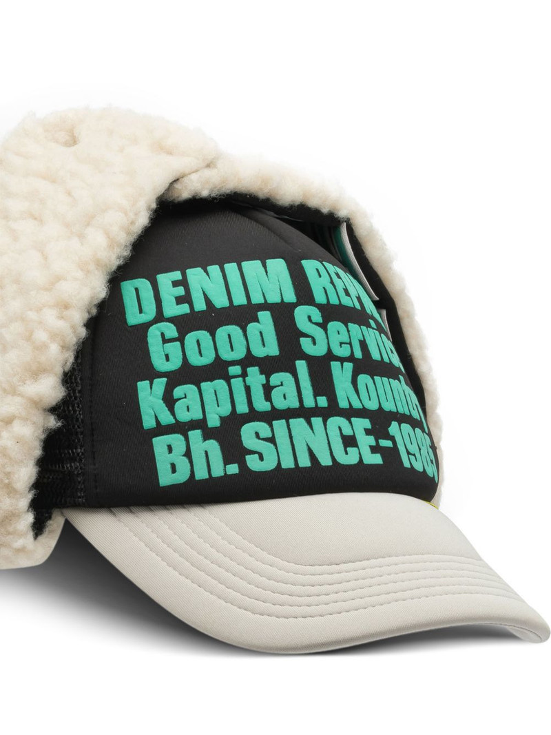 print faux-fur hat 4