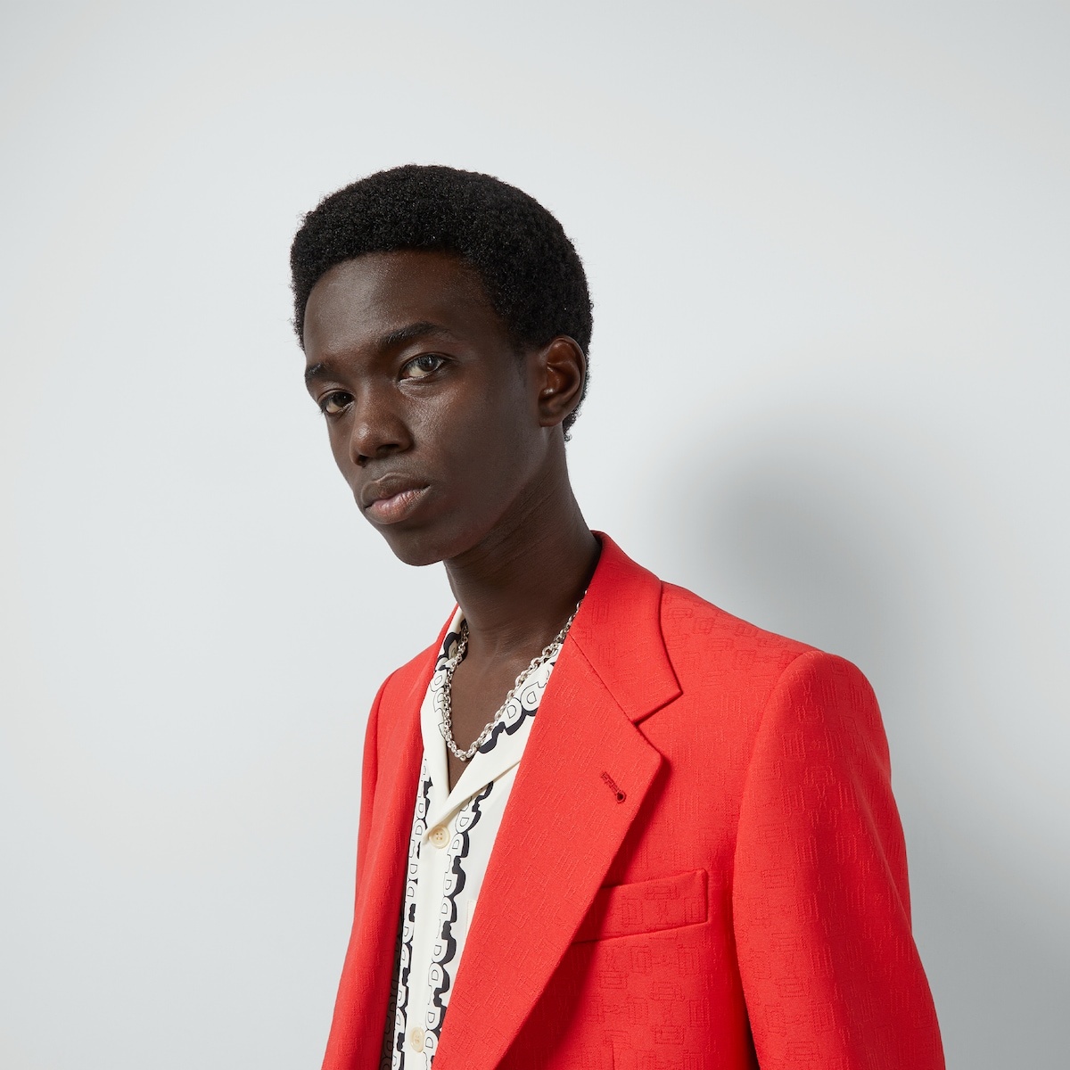 Horsebit fabric jacquard jacket - 3
