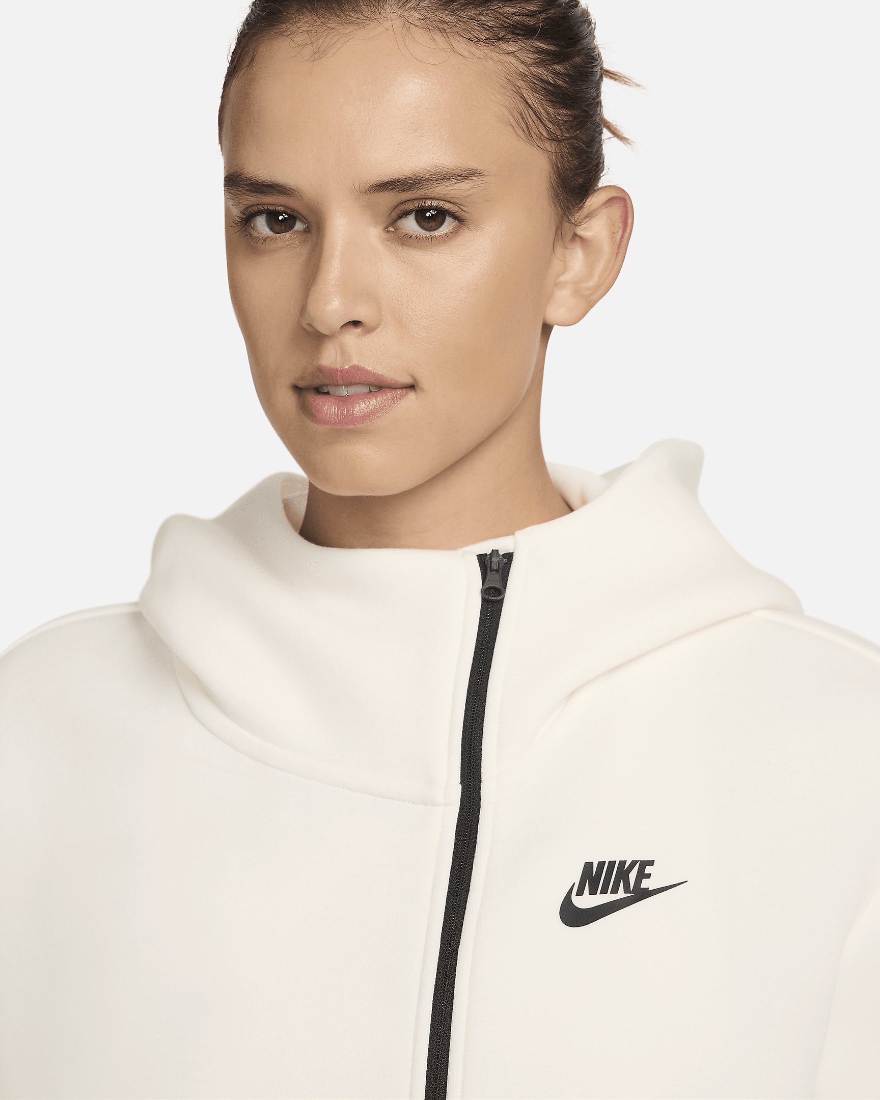Women's Nike Sportswear Tech Fleece Oversized Full-Zip Hoodie Cape - 3