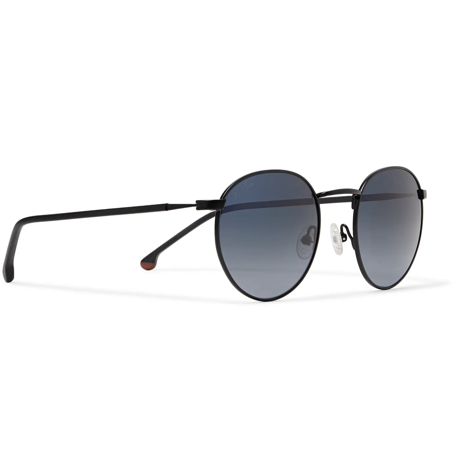 Weekend Round-Frame Matte-Titanium and Acetate Polarised Sunglasses - 2