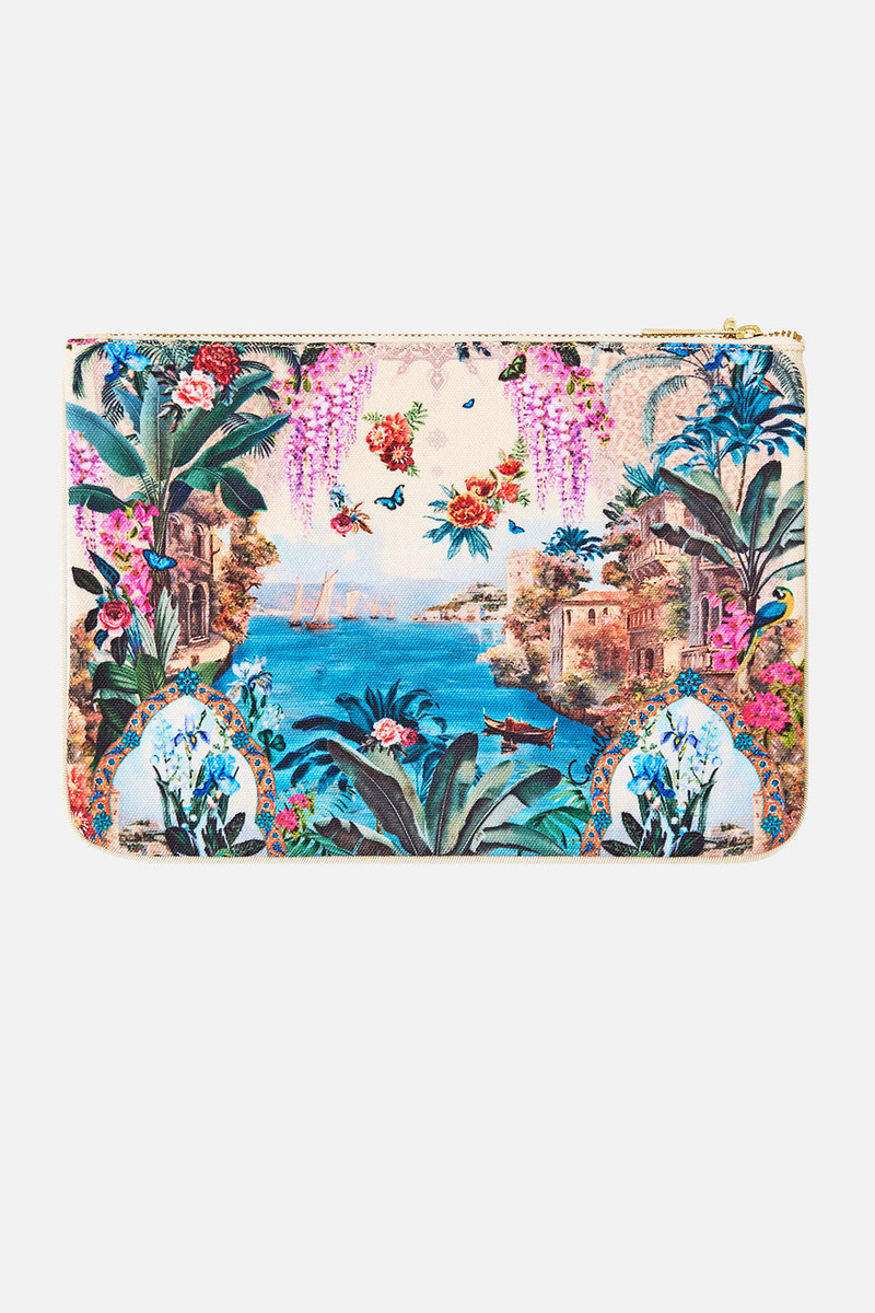 CAMILLA SMALL CANVAS CLUTCH outlook