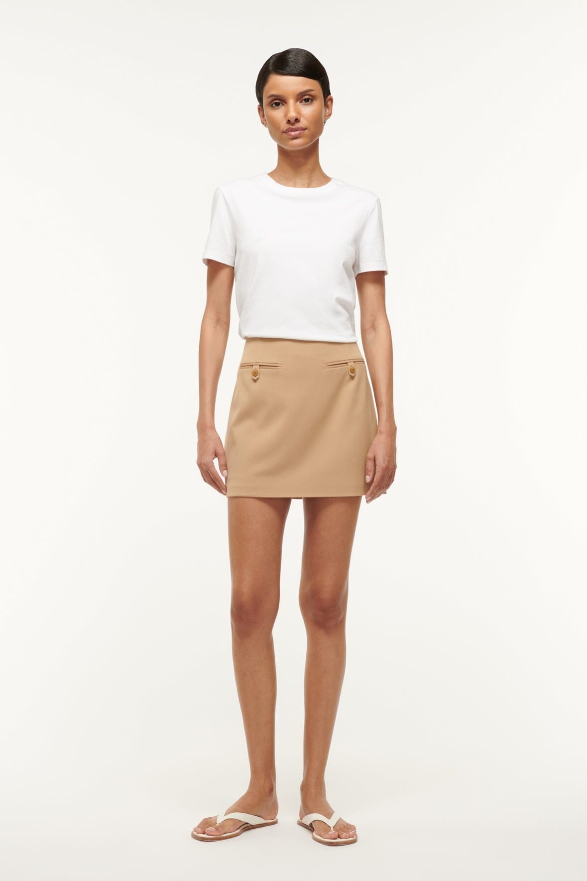 STAUD ANNETTE SKIRT CAMEL - 2