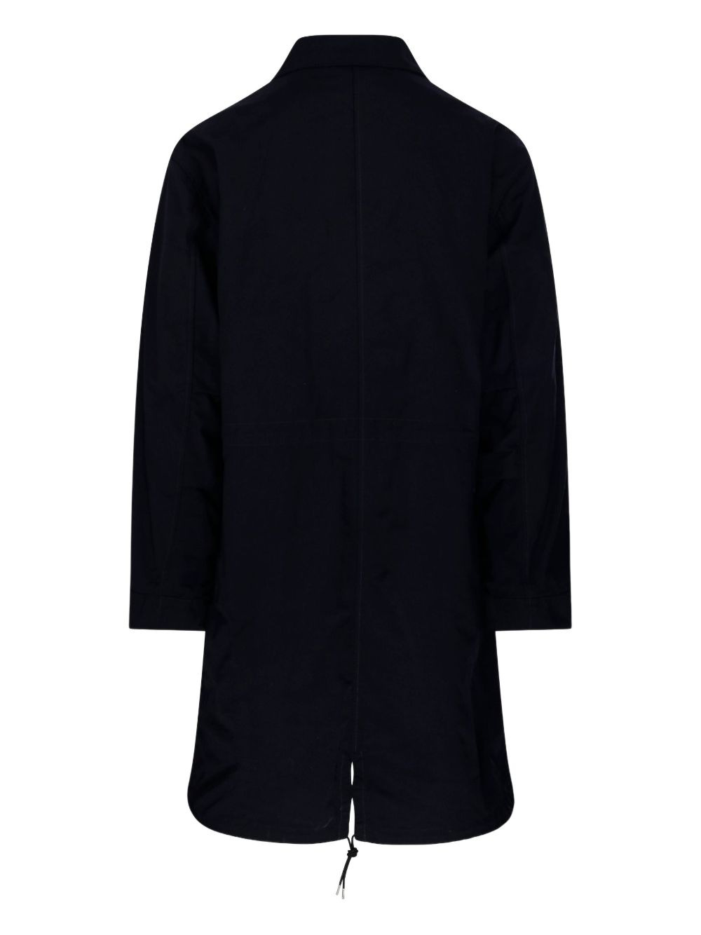 button-fastening Lens-detail coat - 2