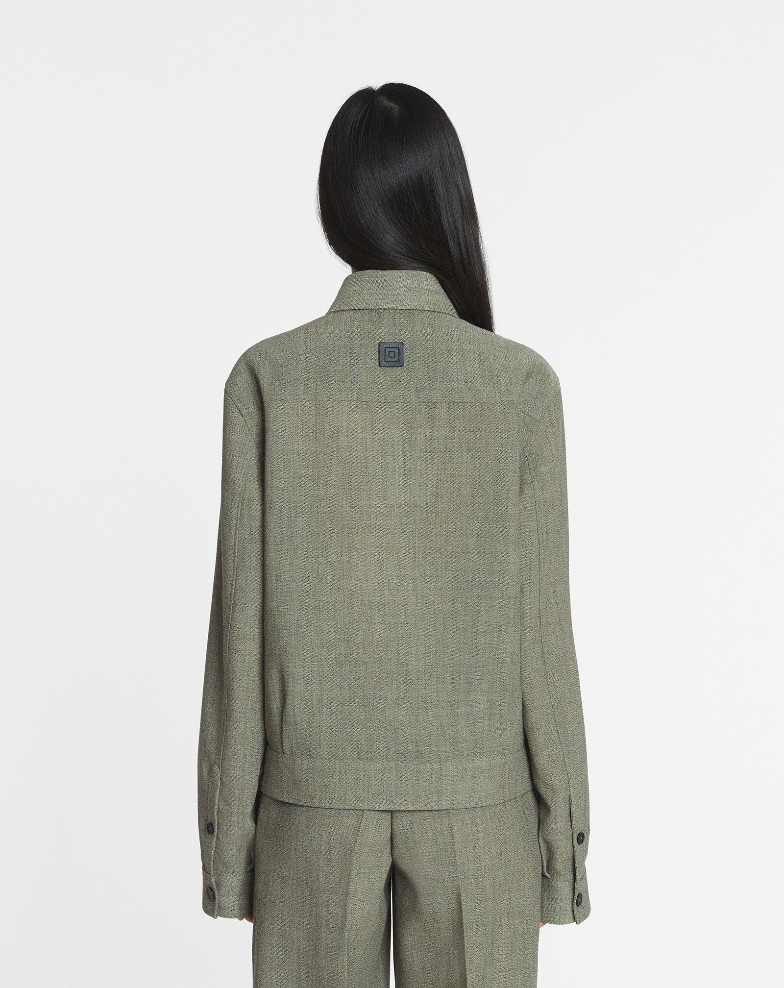 UNISEX SHORT WOOL OVERSHIRT - 7