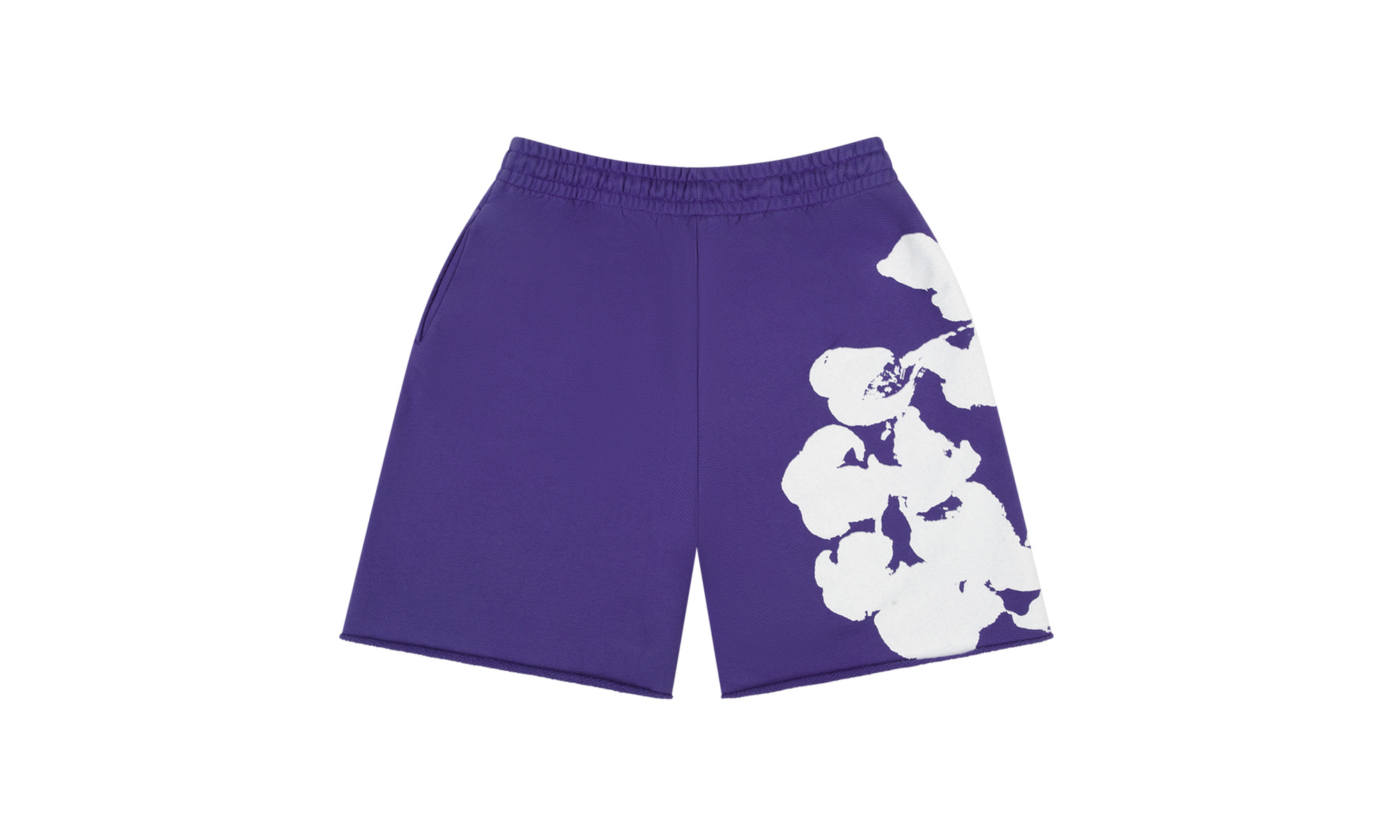 Big Cotton Wreath Sweat Shorts "Purple" - 2