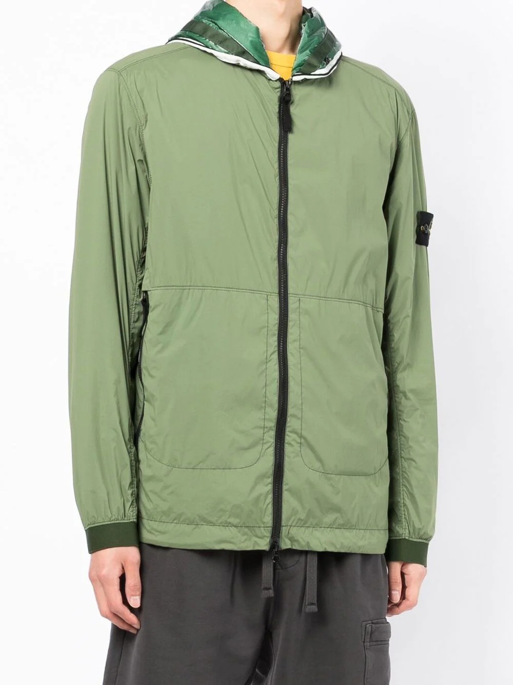 Compass-patch hooded jacket - 3