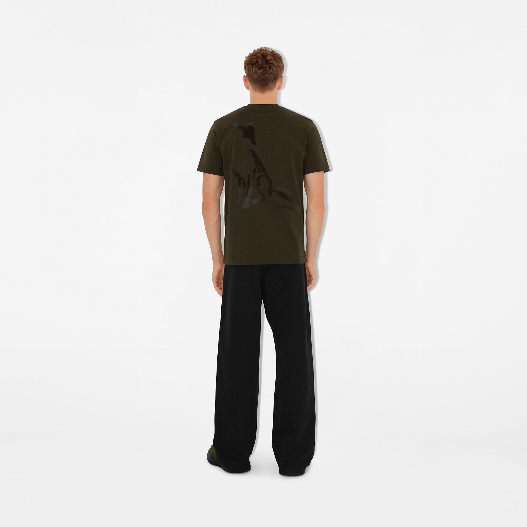 Burberry Fox Cotton T-shirt | REVERSIBLE