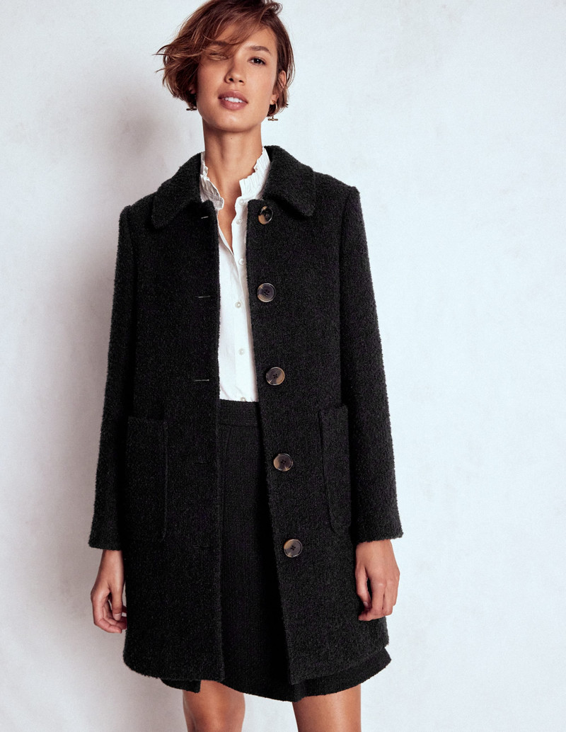 Carlisle Wool Coat-Black 5