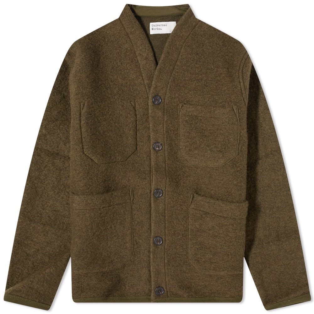 Universal Works Wool Fleece Cardigan - 1