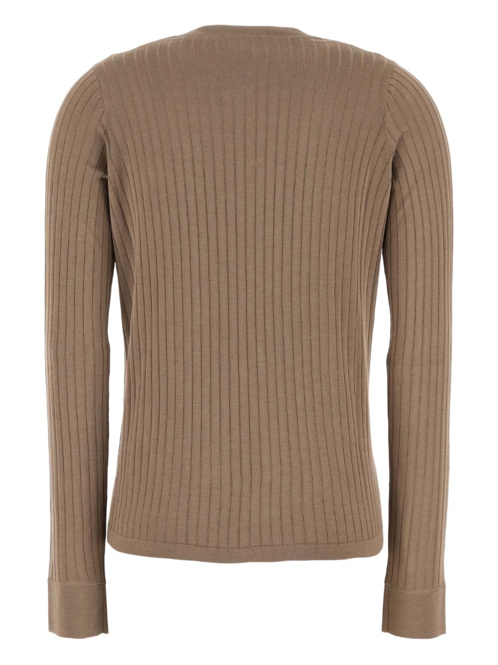 ribbed long-sleeve top - 2