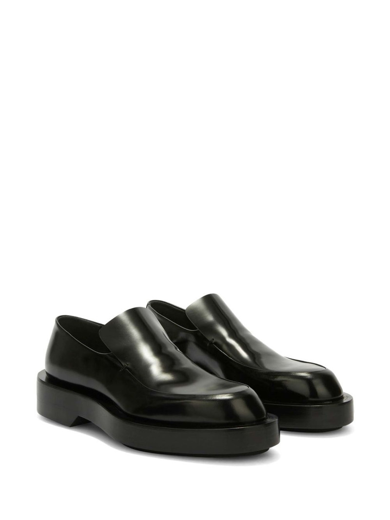 Jil Sander polished leather loafers outlook