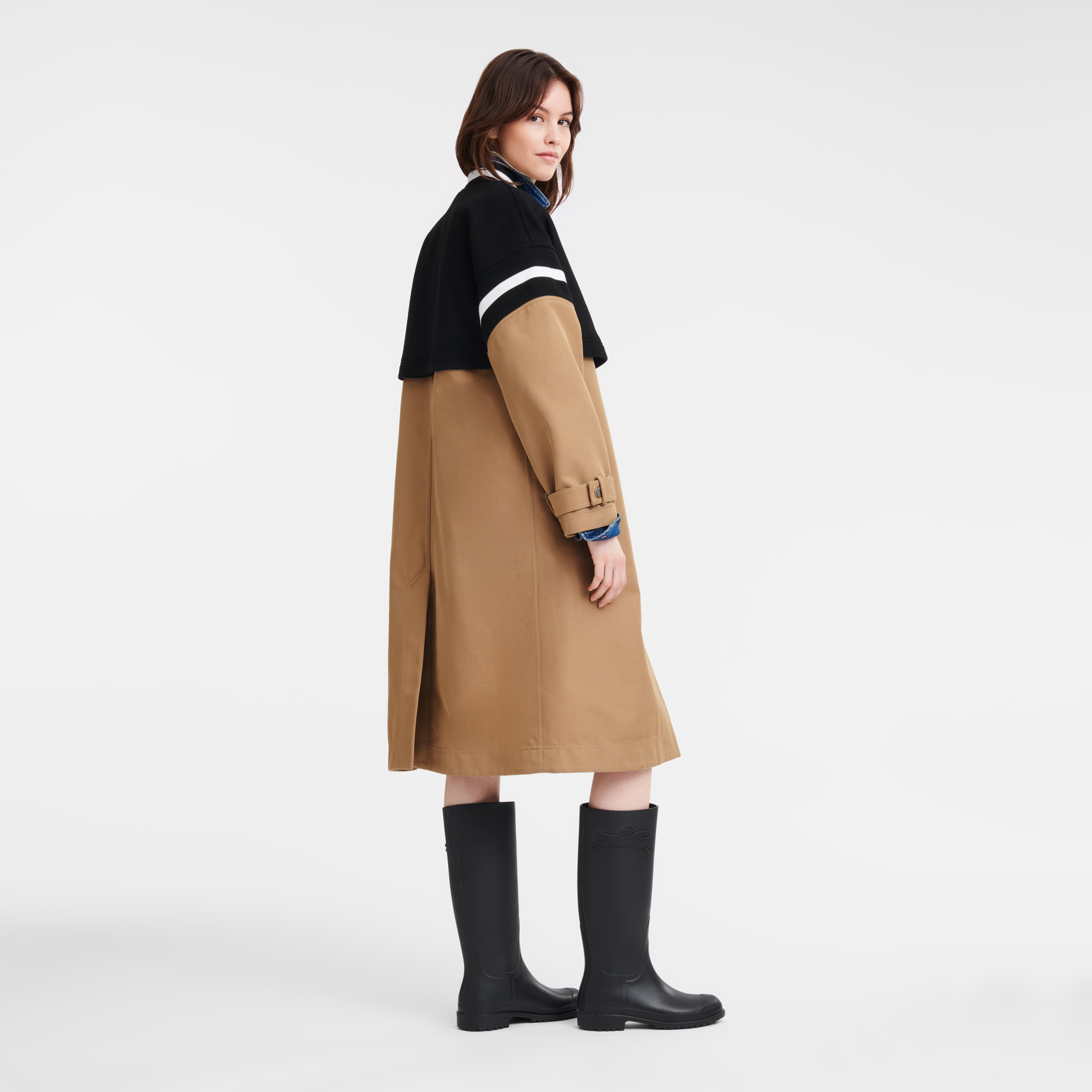 Teddy spirit trench Beige - Gabardine and wool - 3
