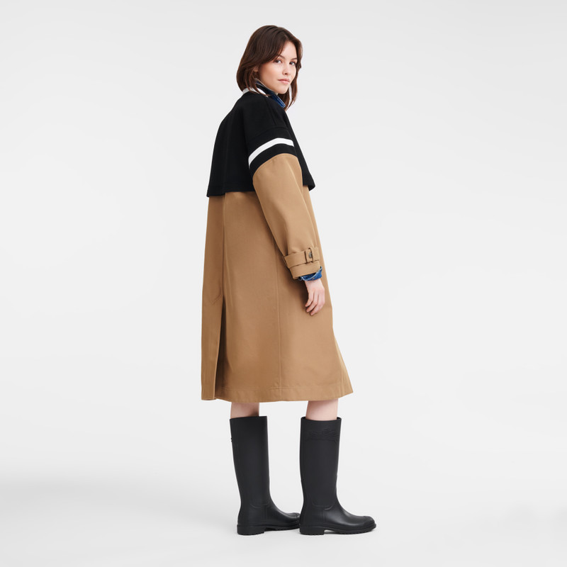 Teddy spirit trench Beige - Gabardine and wool 3