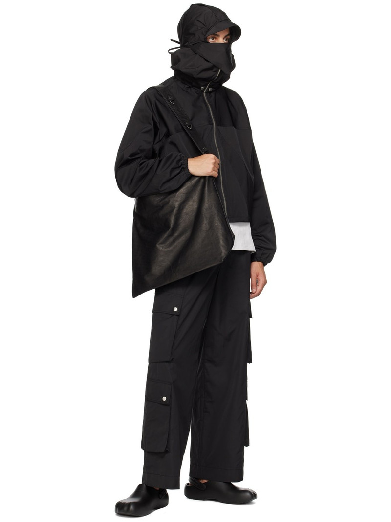 FFFPOSTALSERVICE Black Drawstring Cargo Pants outlook