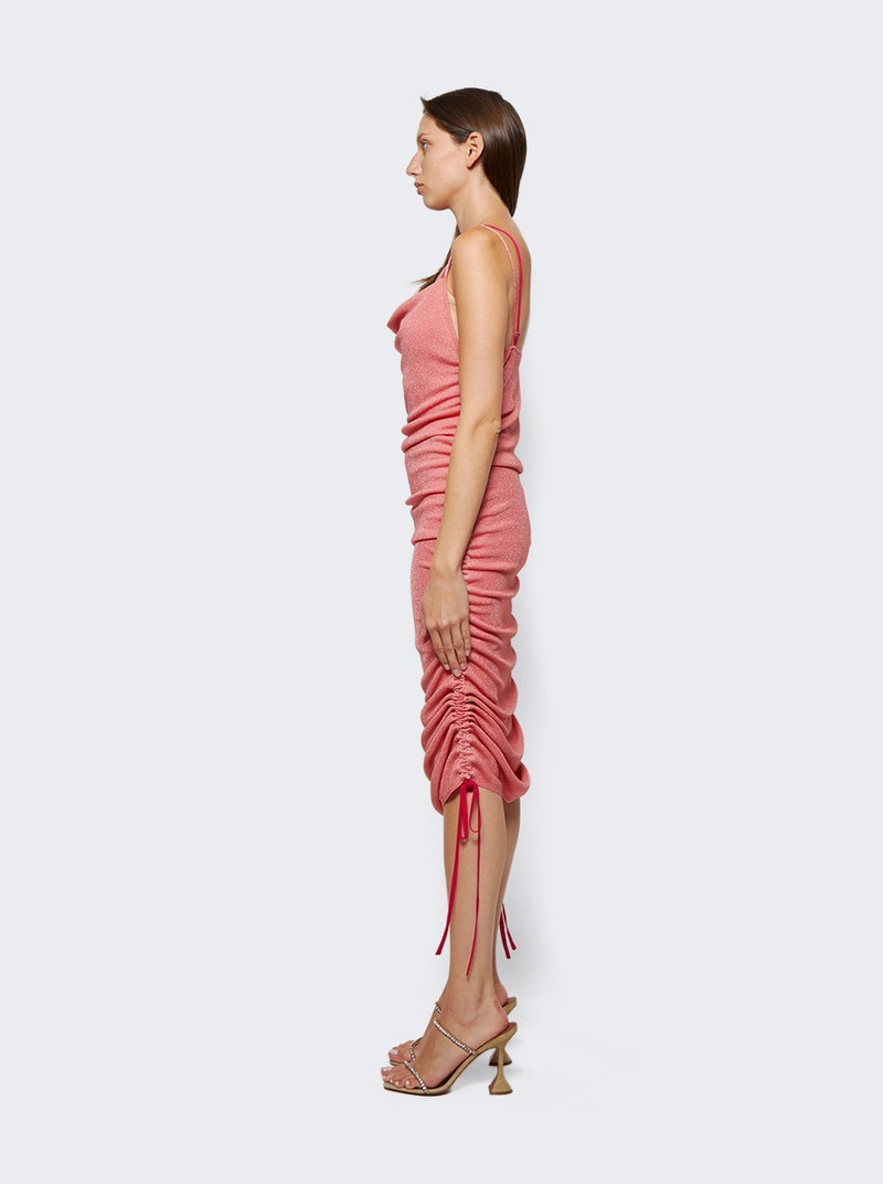 셔 Multirib Drape 미니 드레스 Fuchsia 4