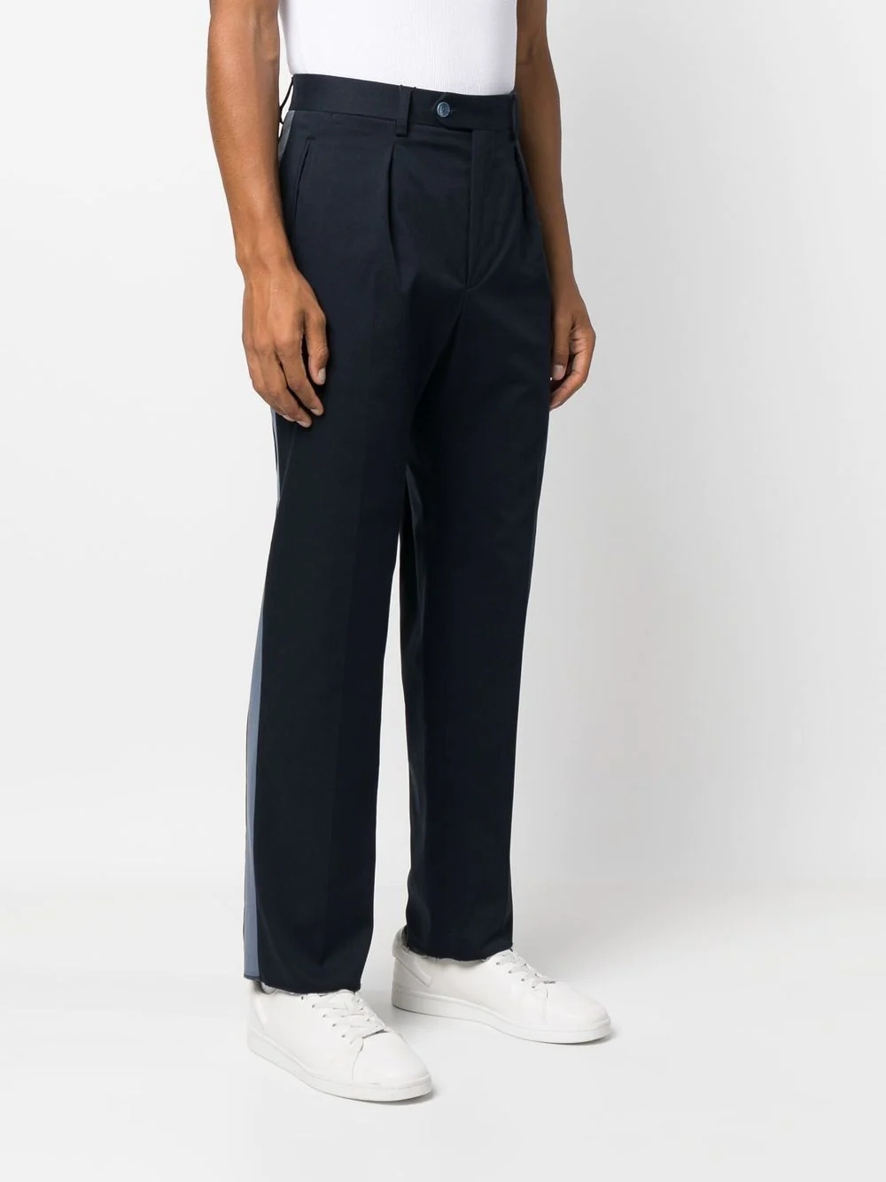 side stripe tailored trousers - 3