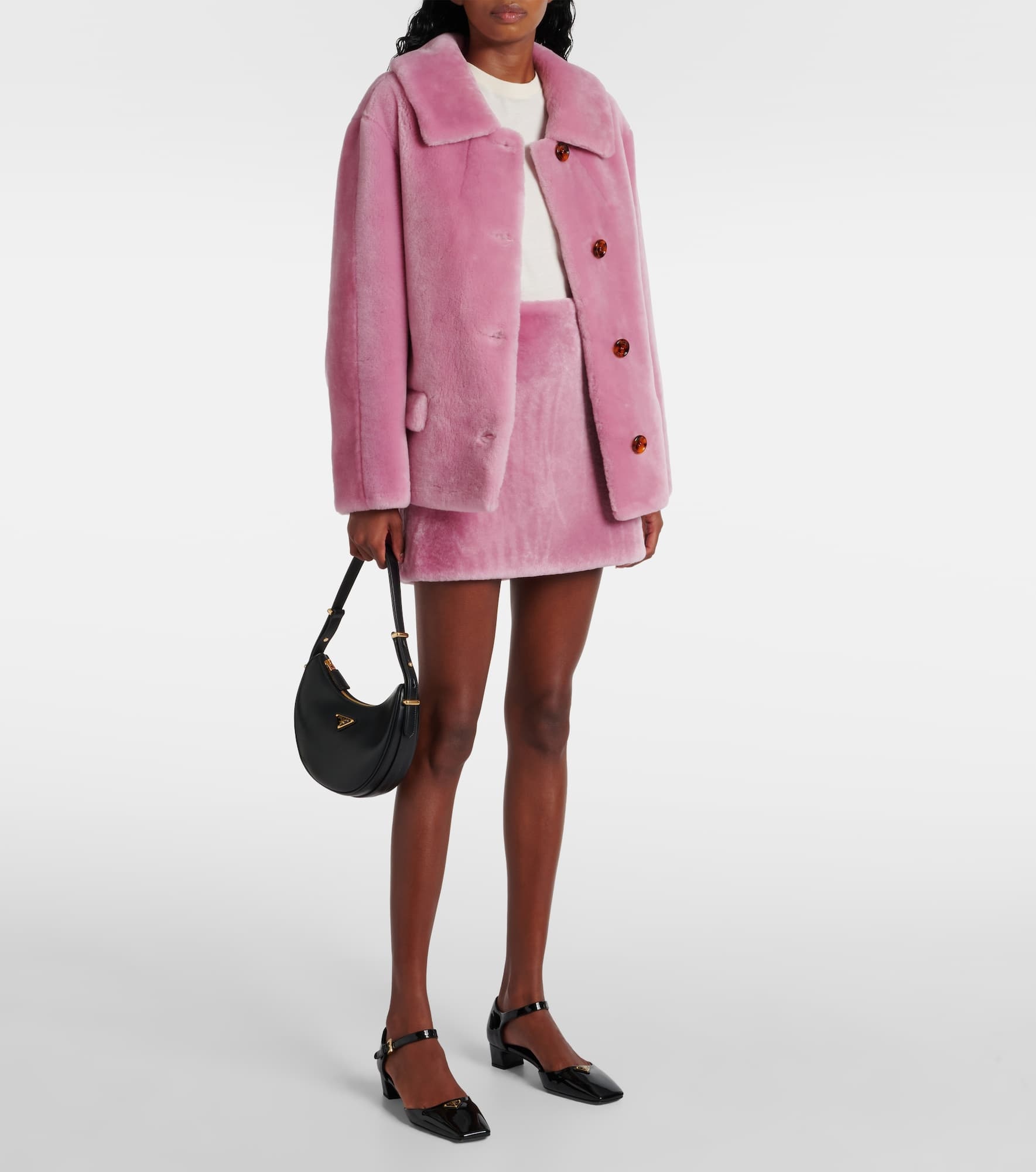 Shearling miniskirt - 2