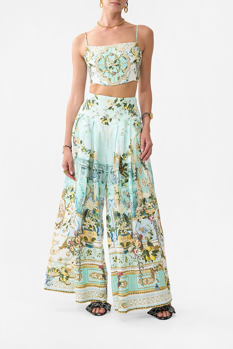 CAMILLA CORSET WAIST WIDE LEG PANT outlook