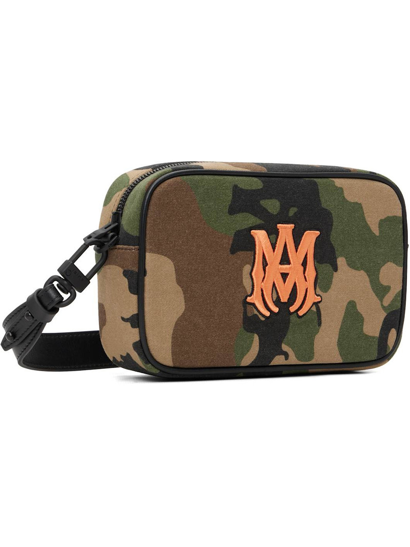 AMIRI Khaki MA Camo Camera Bag outlook