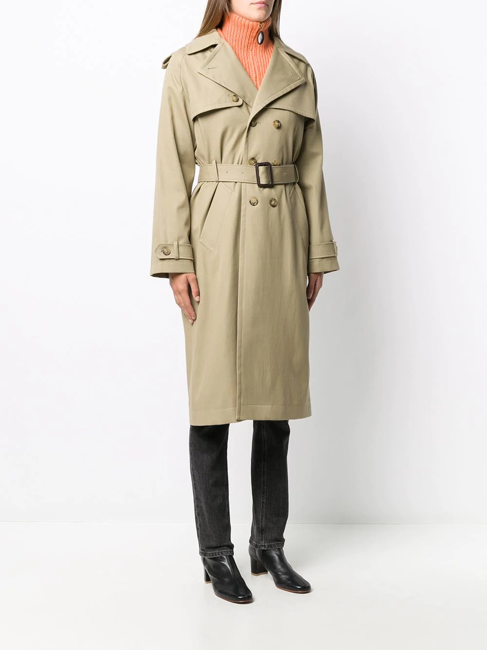 Simone double-breasted trench coat - 3