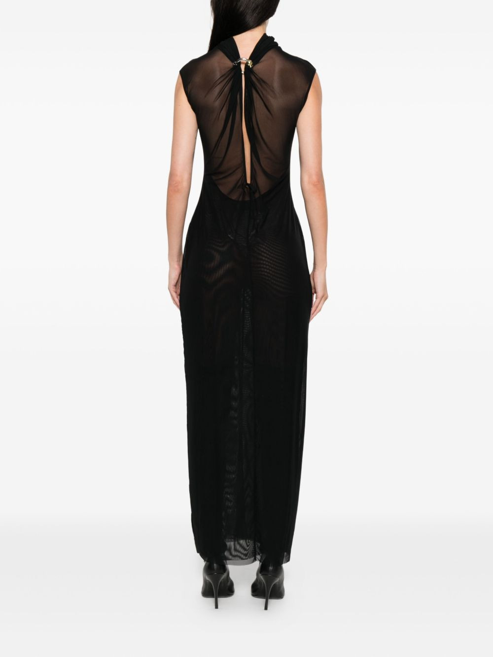 sequin-embellished maxi dress - 4