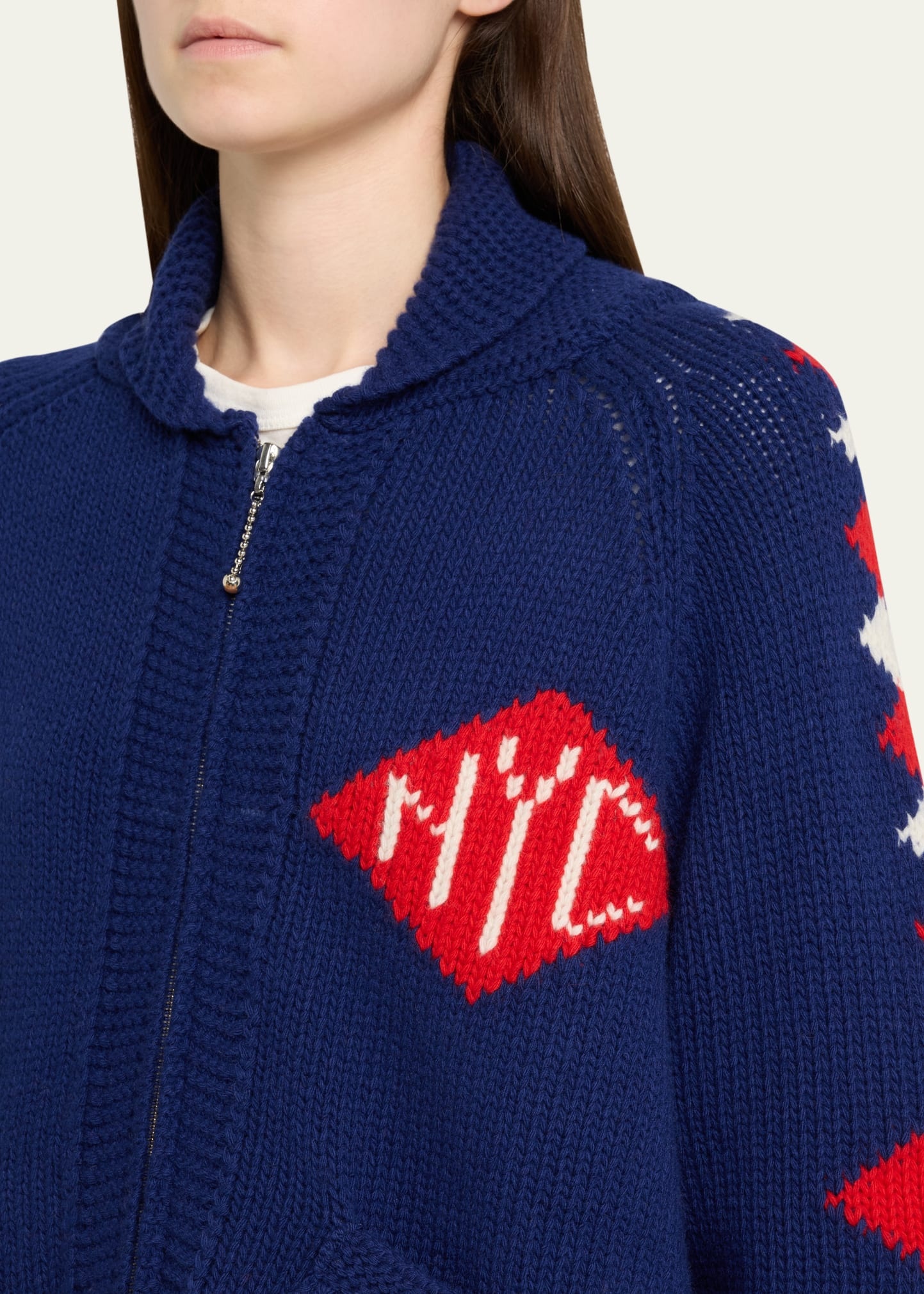 Diamond Corral Horse Merino Wool Cardigan - 5
