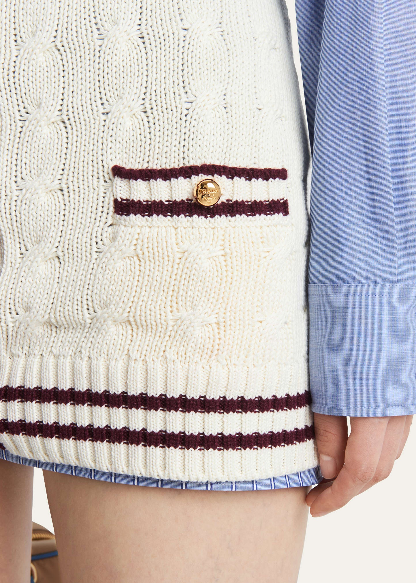 Cotton Knit Mini Skirt - 5