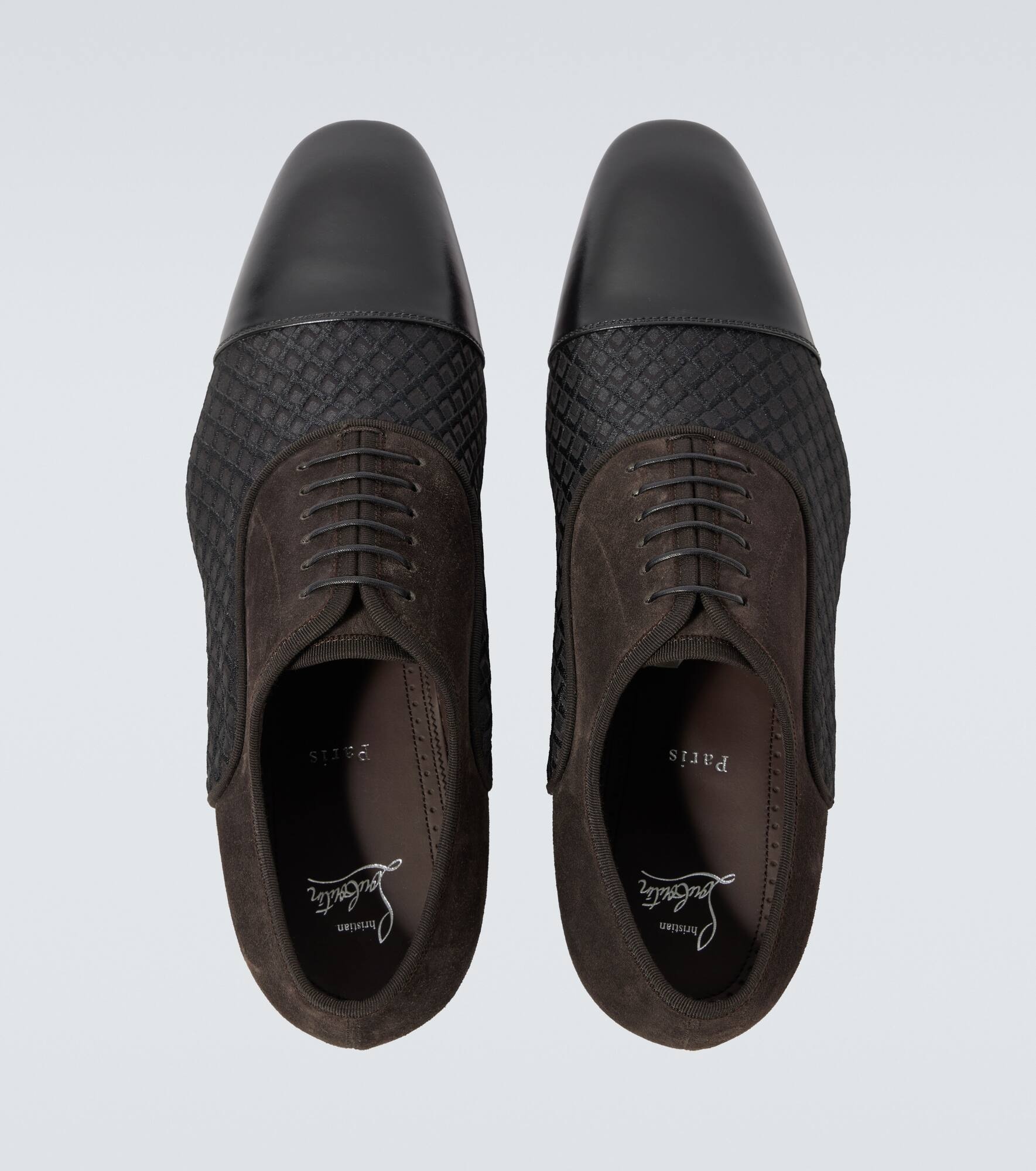 Greggo leather-trimmed Oxford shoes - 4