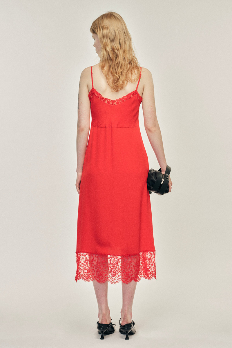 Simone Rocha Deep Lace Trim Slip Dress outlook