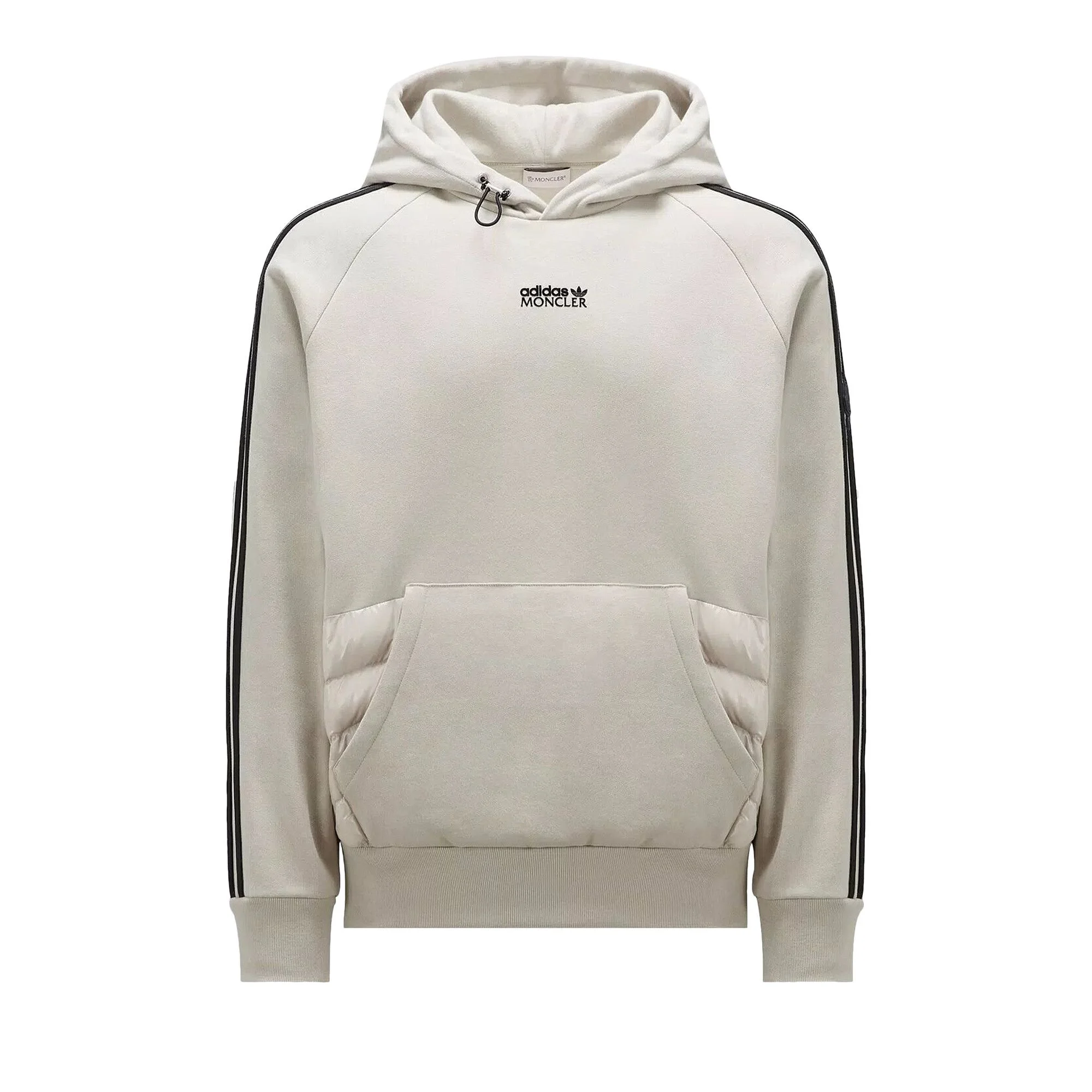 Moncler x adidas Fleece Hoodie 'Stone Grey' - 1